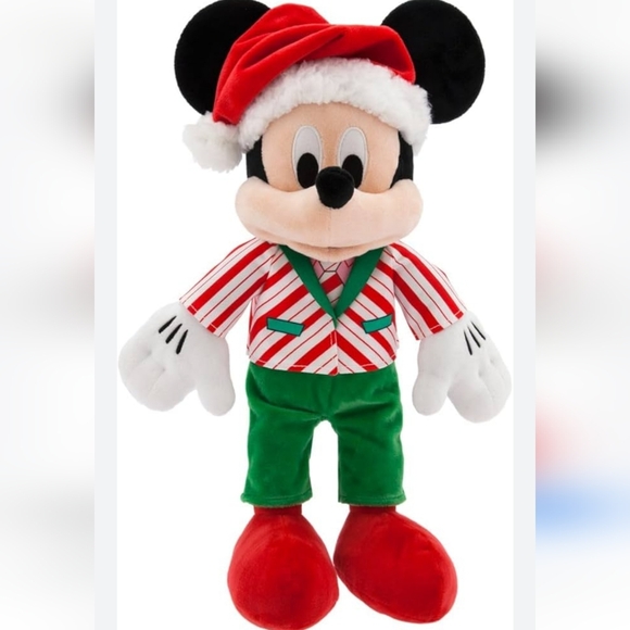 Disney Holiday Mickey 2023 and Minnie 2024 Plush Stuffed Animals NWT - Picture 2 of 11